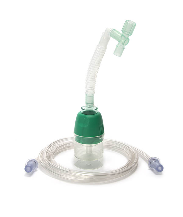 Kit de nebulización Cirrus2 con pieza en T para circuitos respiratorios de 10mm y línea de oxígeno, 1.8m