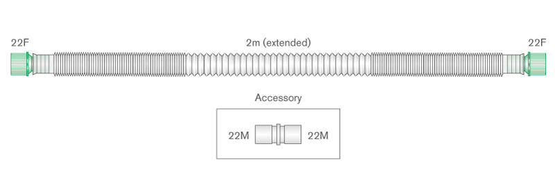 Ramal extensible Compact, longitud 2.0m