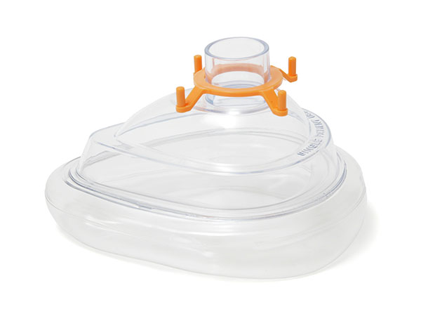 Mascarilla de anestesia clásica, adulto grande, con anillo naranja, 22F, tamaño 5