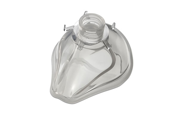 Mascarilla de anestesia de silicona Alterna™, ClearFlex™ transparente, adulto grande con anillo, 22F, tamaño 5