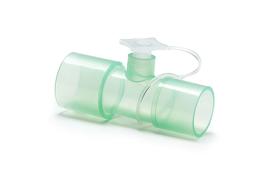 Conector recto 22M-22F con puerto de 7.6mm