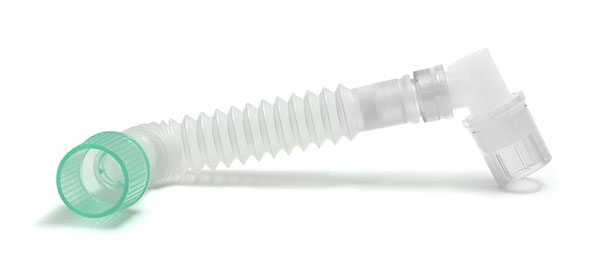 Conexión paciente Superset 22F con codo de doble giro 22M/15F, ≥70-150mm