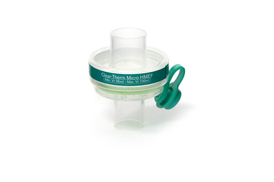 Filtro humidificador neonatal Clear-Therm Micro con puerto de monitorización