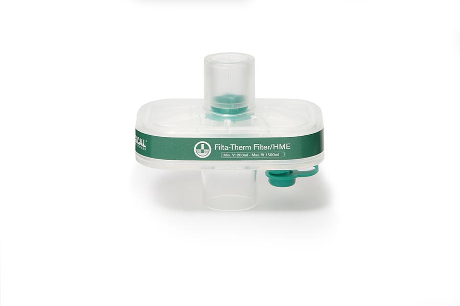 Filtro humidificador Filta-Therm™ con puerto de monitorización