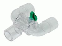 Pieza en Y 22M-22M/15F con brazos giratorios y puerto luer lock