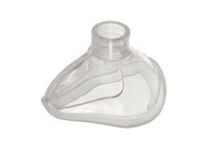 Mascarilla de anestesia de silicona Alterna™, ClearFlex™ transparente, adulto pequeña con anillo, 22F, tamaño 3
