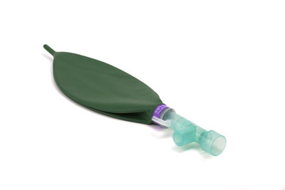 Circuito respiratorio O₂/N₂O con balón de 2L y línea de suministro de gas ≥ 2m