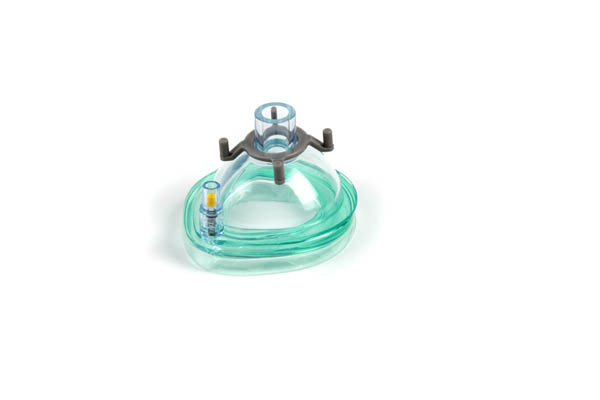 Mascarilla de anestesia aromática, infantil, con anillo gris y aroma cereza, 15M, tamaño 1