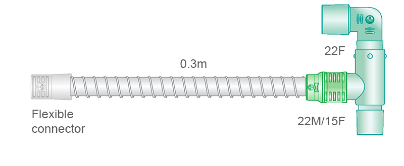 Kit adaptador HFO para modificar los circuitos respiratorios para ventiladores Fabian a modo Alta Frecuencia (HFO)