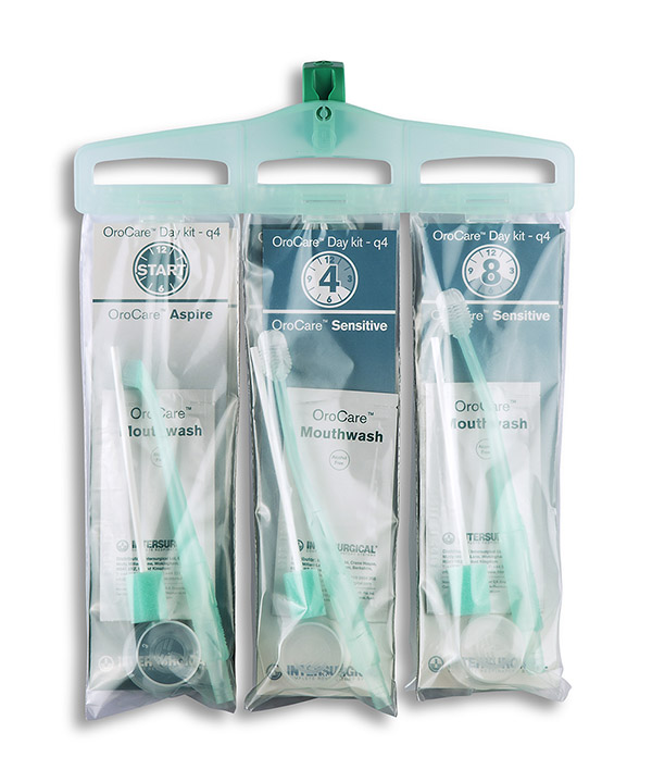 Kit diario OroCare™ con Clorhexidina - q4 (kit para intervenciones cada cuatro horas)