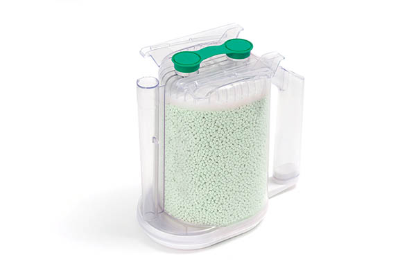 Cartucho absorbente de CO2 LoFloSorb desechable tipo IS Can, cambio de color verde a violeta